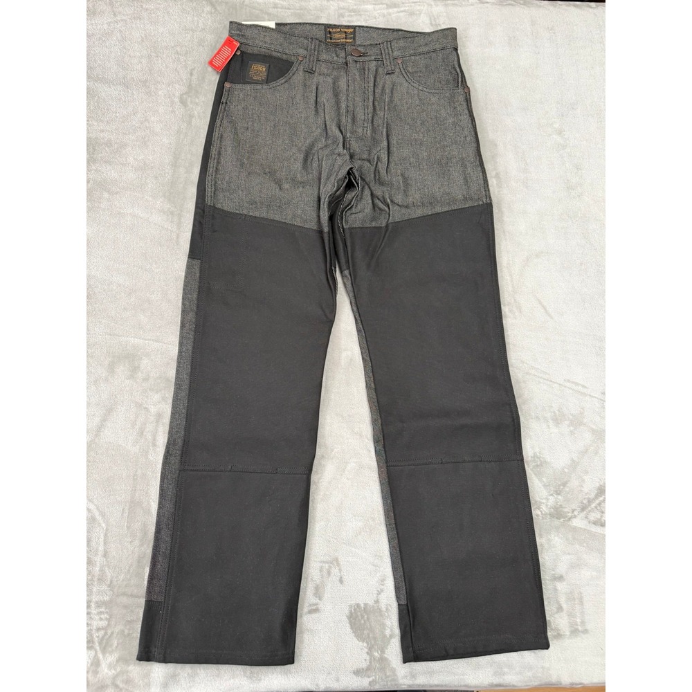 Filson x Wrangler Adventure Jeans Mens 33x32 Black Indigo Denim Relaxed New NWT